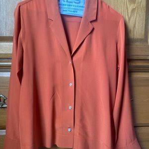 Everlane clean silk shirt, size 2